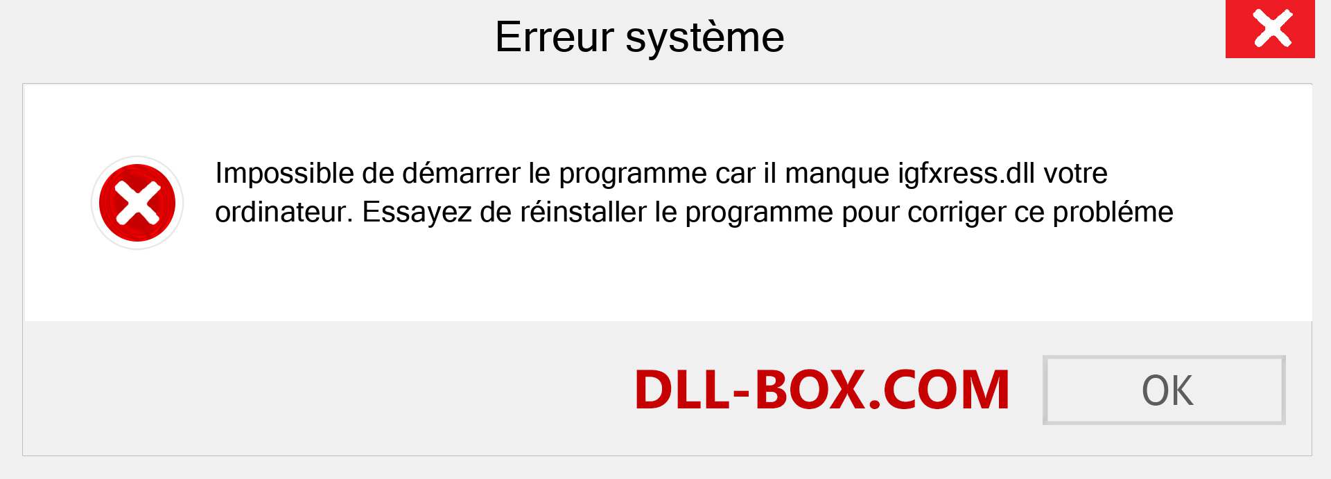 Le fichier igfxress.dll est manquant ?. Télécharger pour Windows 7, 8, 10 - Correction de l'erreur manquante igfxress dll sur Windows, photos, images